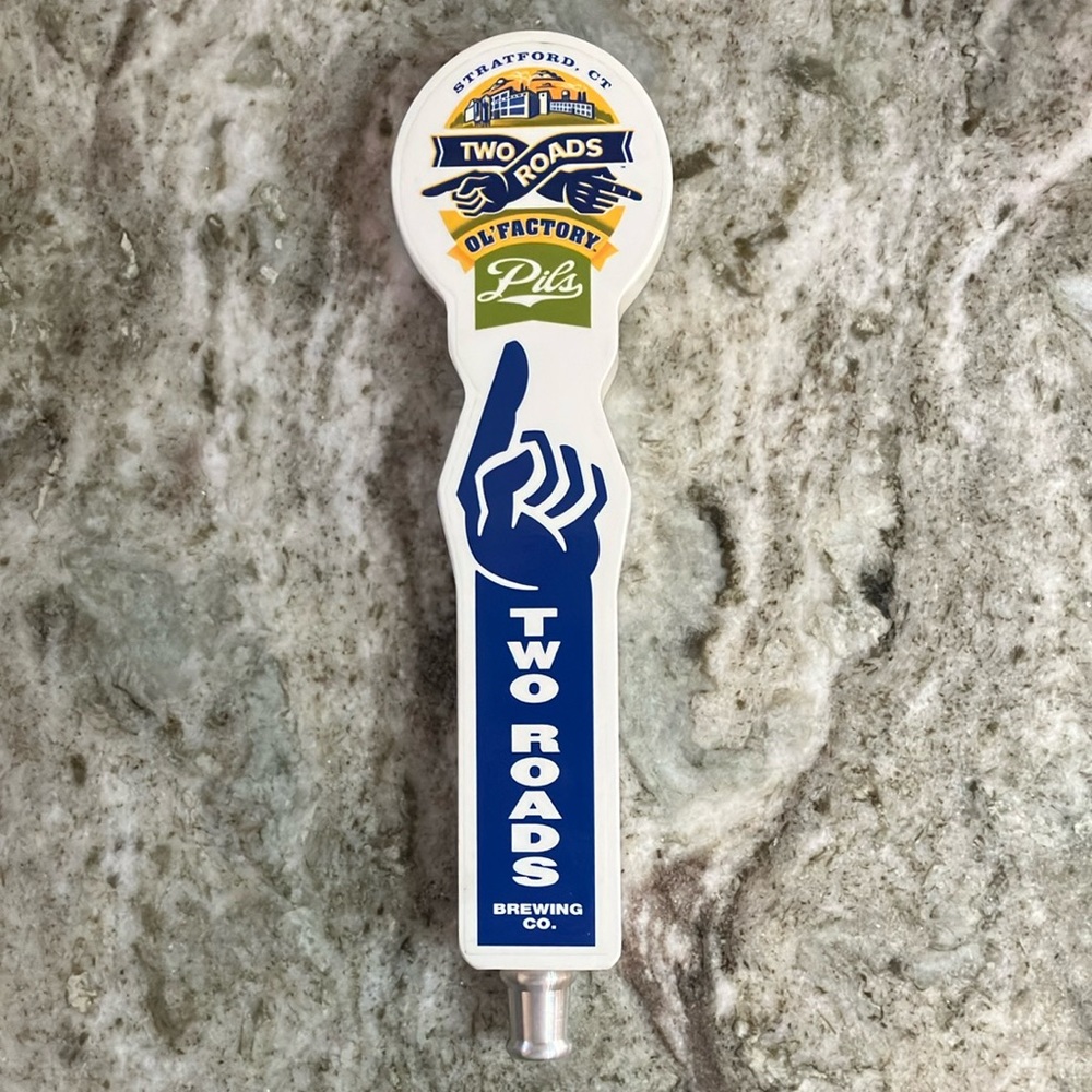 Two Roads Ol’Factory Pils Tap Handle